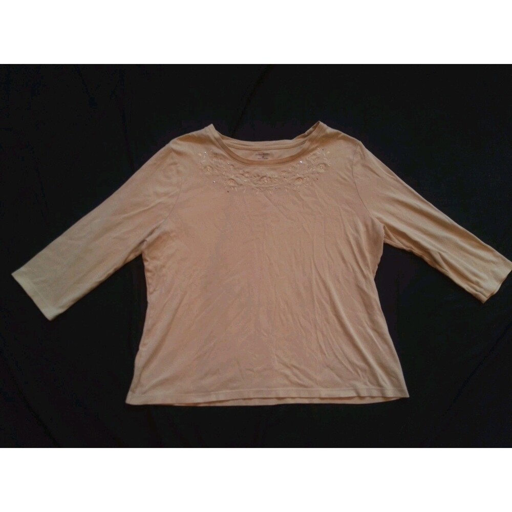Studio Works Women's 3/4 Sleeve Shirt Size XL